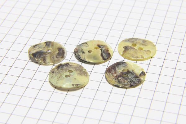Round  Shell Buttons 15mm (pack of 5)