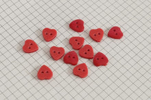 Heart Shape Buttons, Pearlescent 12.5mm (pack of 12)