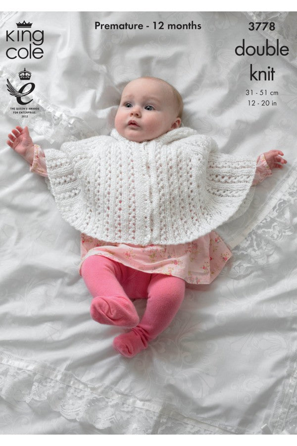 King Cole 3778 Cape and Jackets in Glitz DK (leaflet) Knitting Pattern