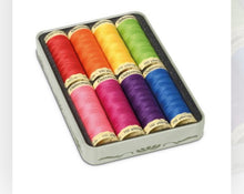 Gutermann Vintage Tin Thread set 100m bright colours x 8 reels