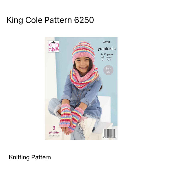 King Cole Yumtastic Chunky  Yarn - 100g - All Colours - Patterns