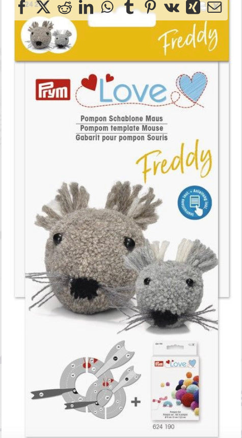 Prym Love Pompom Template Kit (wool is not included)