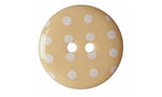 Hemline Polka Dot Buttons 15mm- per Pack of 6