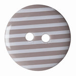 Round Buttons, Stripe, 15mm (pack of 6)