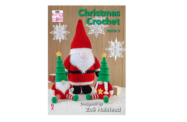 King Cole Christmas Crochet Book 9 - Zoe Halstead