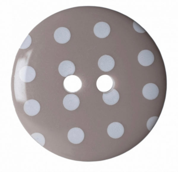 Hemline Polka Dot Buttons 15mm- per Pack of 6