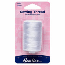 Hemline Polyester Sewing Thread 1000m White