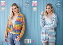 King Cole 5649 Ladies Cardigans in Bramble DK Knitting Pattern