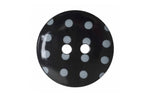 Hemline Polka Dot Buttons 15mm- per Pack of 6