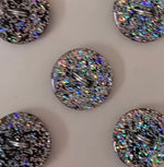 King Cole Round Glitter Effect Medium Buttons 093 x 3 per card