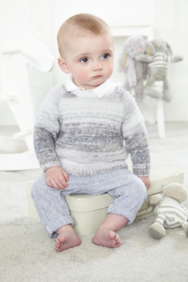 King Cole 5778 Cardigan and Sweater in Baby Pure DK (leaflet) Knitting Pattern