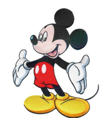 Disney Embroidered Iron on Motif Mickey Mouse Xtra Large 20cm x 14cm