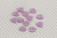 Heart Shape Buttons, Pearlescent 12.5mm (pack of 12)