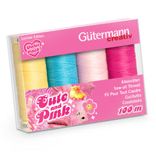 Gutermann Thread Set: Sew-All: 4 x 100m: Cute and Pink