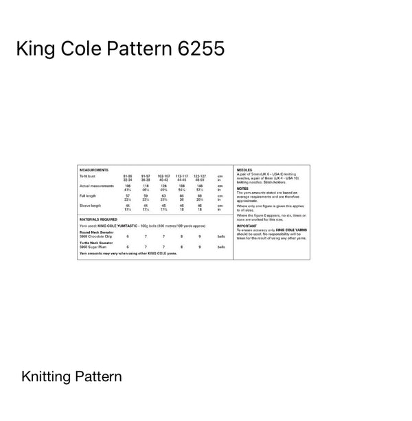 King Cole Yumtastic Chunky  Yarn - 100g - All Colours - Patterns