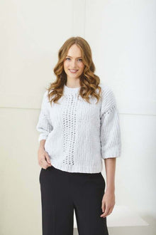 King Cole 6395 Ladies Sweater and Top in Yummy Glitz (leaflet) Knitting Pattern