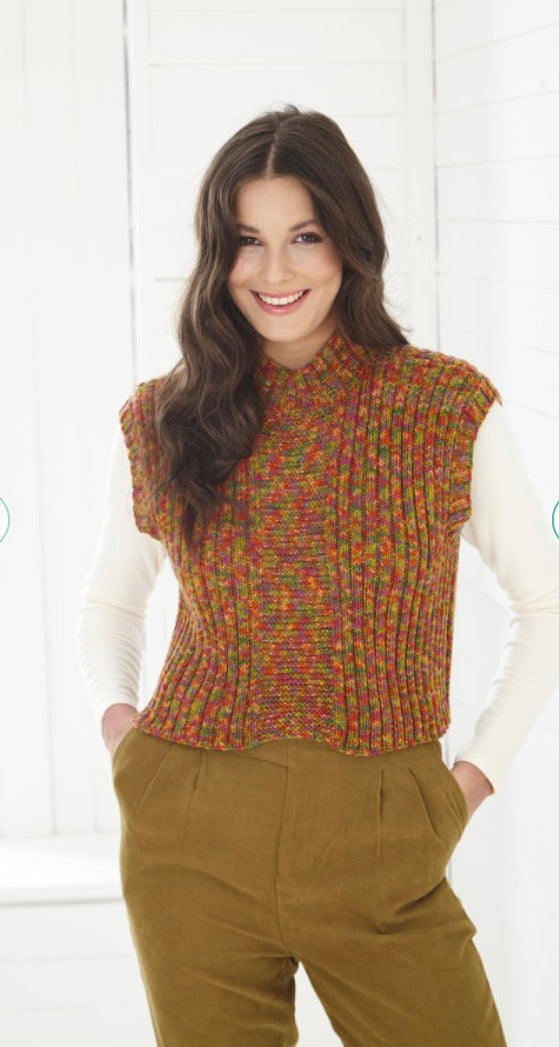 King Cole 6142 Sweater and Top in Jitterbug DK Knitting Pattern