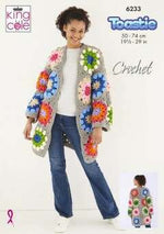 King Cole 6233 Coatigans in Toastie (leaflet) Crochet Pattern