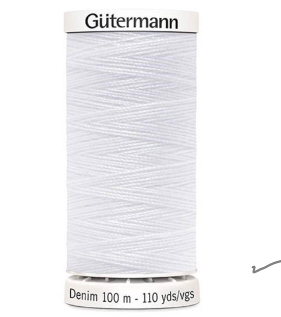 Gutermann Sewing Cotton - Denim Thread 100m Reel - All Colours