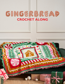 GINGERBREAD CHRISTMAS CAL CROCHET ALONG BLANKET YARN BUNDLE by Sirdar - Free Patterns and Videos