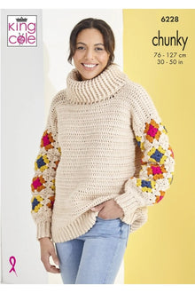 (Copy) 6228 King Cole Ladies Jumper Knitting Pattern