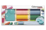 734586 Gutermann Sew-All Assorted Sewing Thread Set 100mtr x 8 reels PLUS Prym Folding rotary cutter