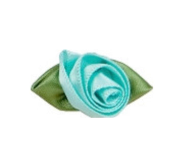 Large Satin Ribbon Roses by Bertie’s Bows 15mm x 30mm pack of 10 roses