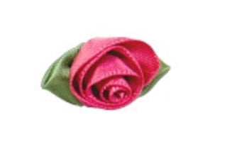 Large Satin Ribbon Roses by Bertie’s Bows 15mm x 30mm pack of 10 roses