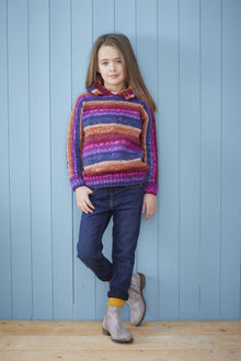 King Cole 5645 Girls Sweater and Hoodie in Bramble DK (leaflet)