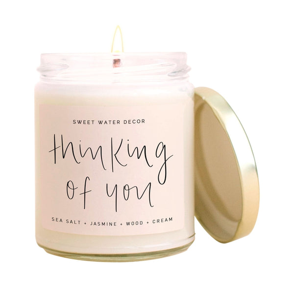 Thinking of You Soy Glass Jar Candle 40+ Hour Burn Time