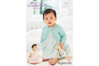 9904 Stylecraft Babies Cardigans in Wondersoft DK Cashmere Feel Knitting Pattern