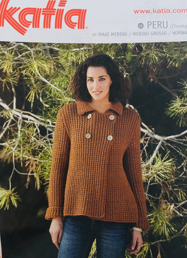 Katia Peru Ladies Chunky Cardigan Pattern