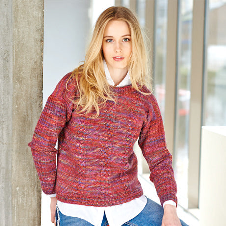 9405 Stylecraft Batik Double Knitting Sweater and Cardigan Knitting Pattern