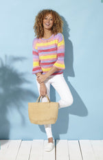 5883 King Cole Top and Sweater in Tropical Beaches DK Pattern