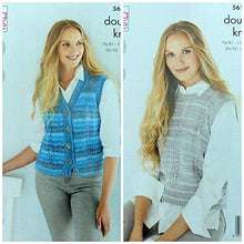 5611 King Cole Ladies Waistcoat & Slipover Double Knitting Pattern