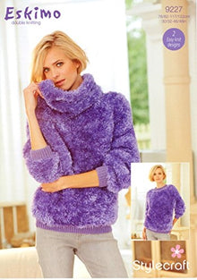 9227 Stylecraft Eskimo Ladies Sweater and Snood Double Knitting Pattern