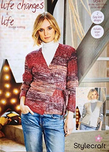 9541 Stylecraft Ladies Cardigan & Waistcoat Double Knitting Pattern