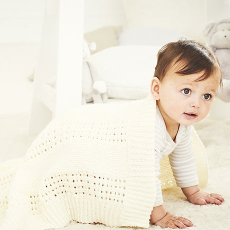 9682 Stylecraft 0-5yrs Babies/Chidren’s Cardigan & Blanket Double Knitting Pattern