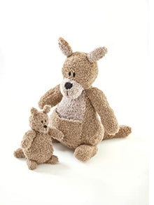 9161 King Cole Truffle Knitting Pattern Easy Knit Kangaroo & Joey Toy Knitting Pattern