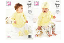 5768 King Cole Cardigan, Top, Hat & Bootees in Baby Safe DK Knitting Pattern