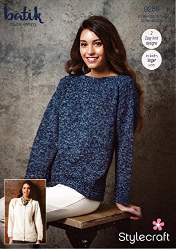 9289 Stylecraft Ladies Sweater and Cardigan Double Knitting Pattern