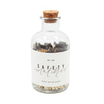 Black Safety Matches Medium Apothecary Jar