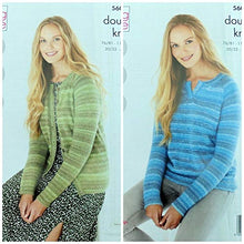 5609 King Cole Ladies Cardigan & Waistcoat Double Knitting Pattern