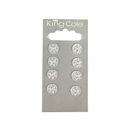 King Cole Flower Effect Buttons - Small 001