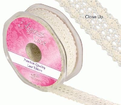 Eleganza Lace - Georgian 27mm x1m  White