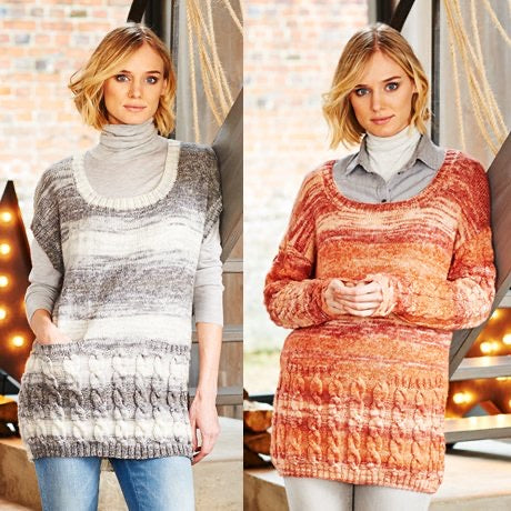 9542 Stylecraft Ladies Sweater & Tunic Double Knitting Pattern