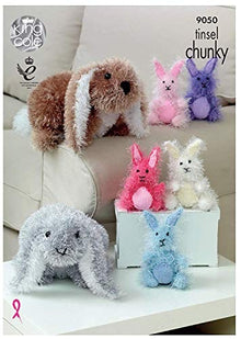 9050 King Cole Rabbit Chunky Knitting Pattern