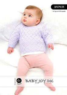 DYP135 Baby Girl/Children’s Jumper Double Knitting Pattern