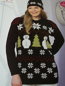 9029 Stylecraft Ladies Christmas Sweater Double Knitting Pattern