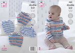 5069 King Cole Baby Sweaters & Slipovers Knitted in Candystripe  Double Knitting Pattern